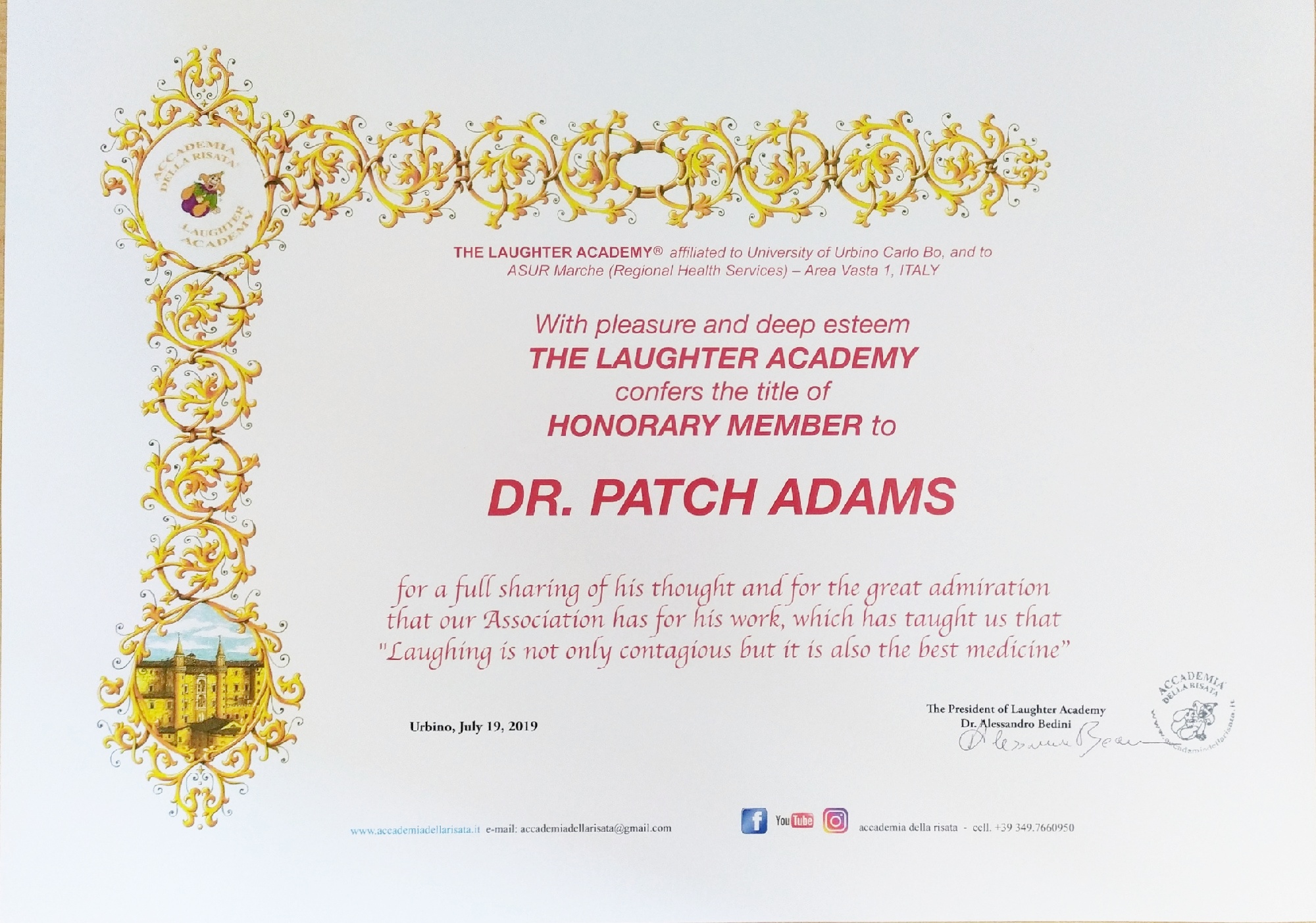PATCH ADAMS SOCI ... PATCH ADAMS SOCI ...